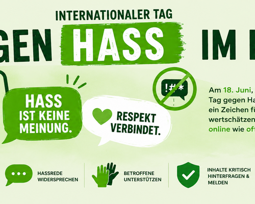Internationaler Tag gegen Hass im Netz: Weiterbildung und Engagement für eine starke Demokratie