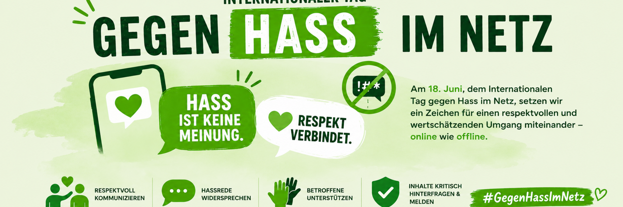 Internationaler Tag gegen Hass im Netz: Weiterbildung und Engagement für eine starke Demokratie