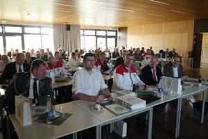 Die Mitglieder des Gesamtvorstandes tagten beim 75. Hessischen Schützentag im Wilhelmj-Salon in Usingen. (Foto: Lutz Berger)