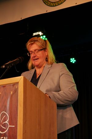 LSBH-Präsidentin Juliane Kuhlmann überbrachte die Grüße des Landessportbundes Hessen. (Foto: Lutz Berger)