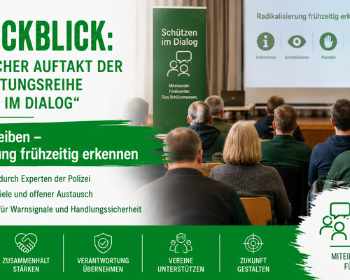Rückblick: Erfolgreicher Auftakt der Veranstaltungsreihe „Schützen im Dialog“
