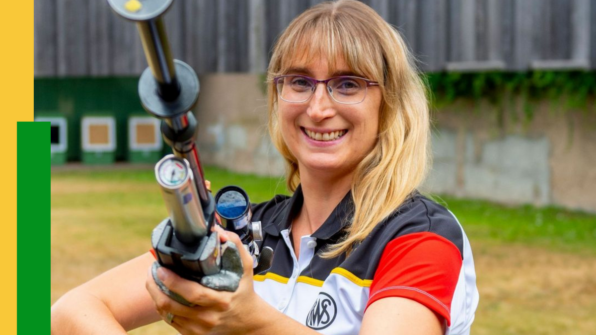 Daniela Vogelbacher siegt im 10-Meter-Mixed-Wettbewerb bei den Weltmeisterschaften laufende Scheibe in Tallinn. (Foto: DSB)